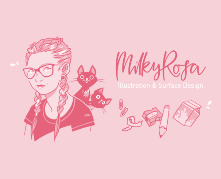 MilkyRosa - Illustration & Design. Nina Schindlinger