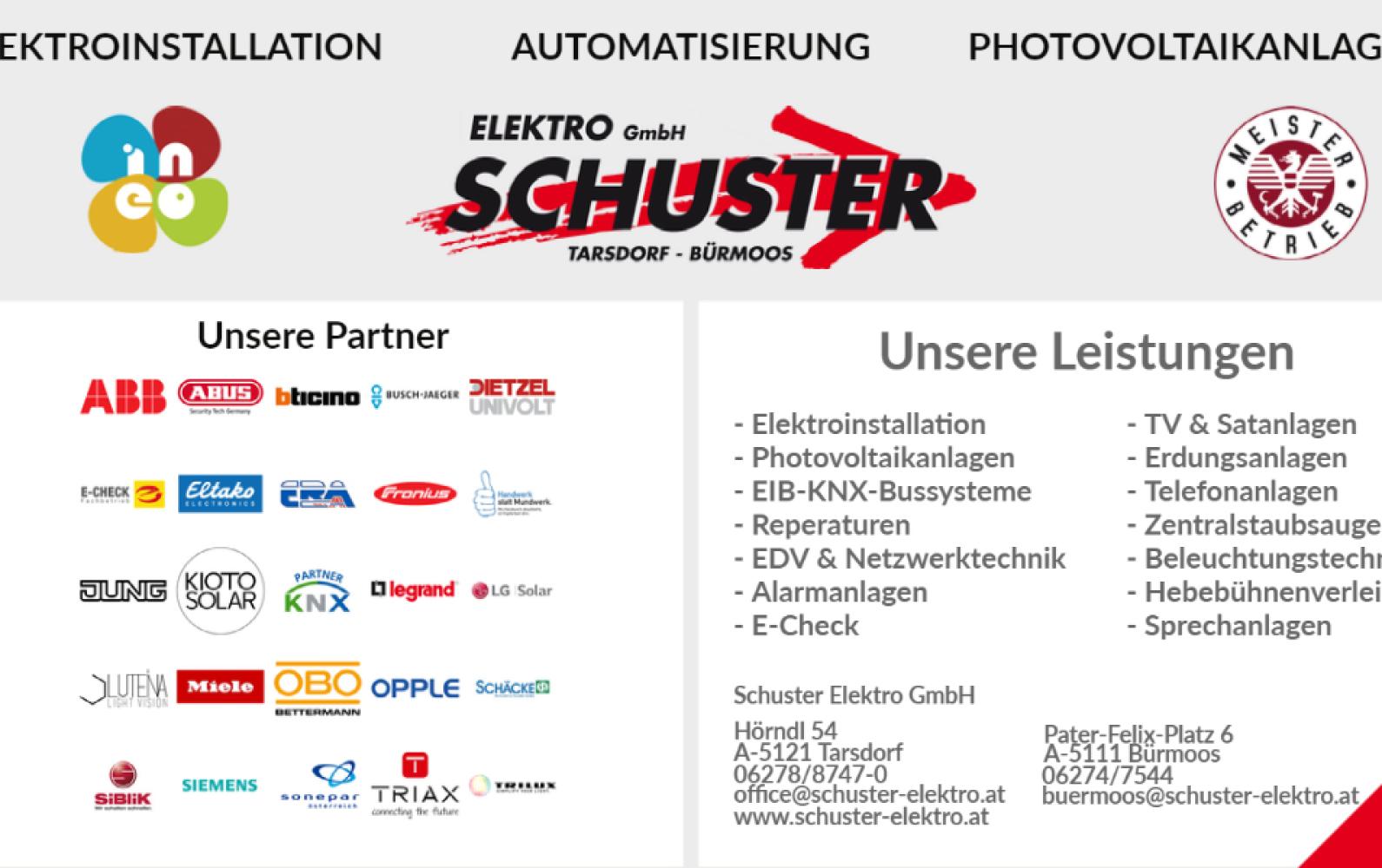 Schuster Elektro GmbH Headerbild