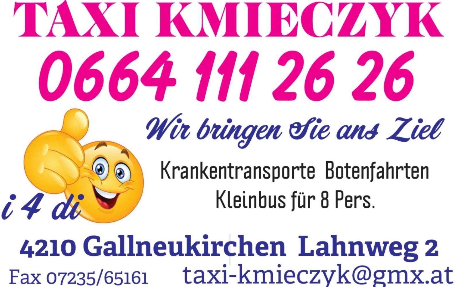 Taxi Kmieczyk GesmbH Headerbild