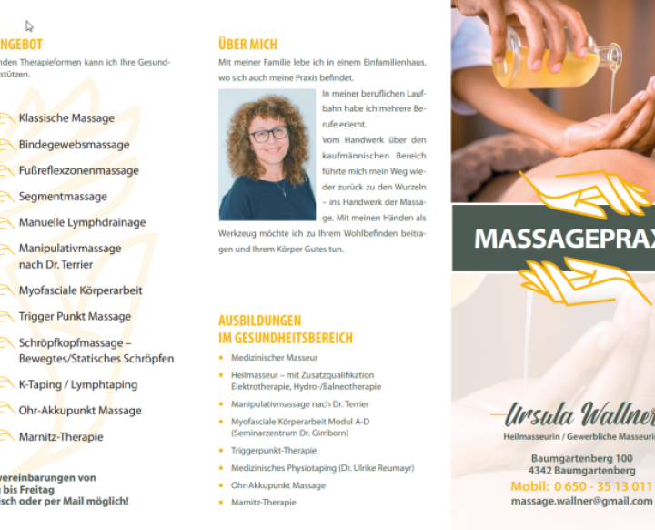 Massagepraxis. Ursula Wallner